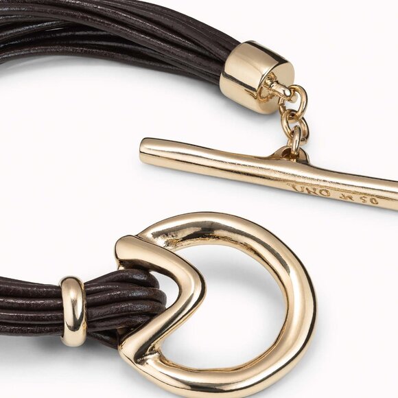 NWT UNO DE 50 Gold Plated Toggle Bracelet Meeting Point - Picture 2 of 4